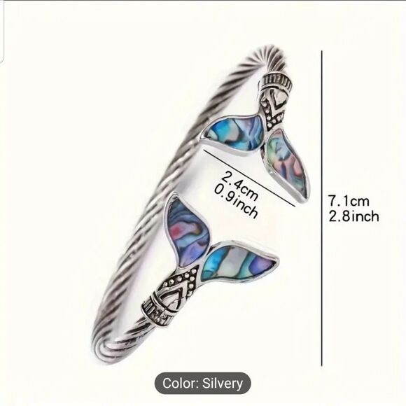 Mermaid cuff bracelet - Picture 9 of 9